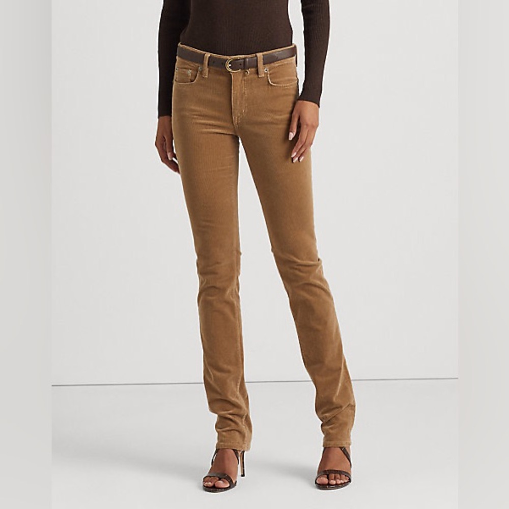 Tommy Hilfiger Corduroy Button Zip Casual/Professional Light Brown Pants